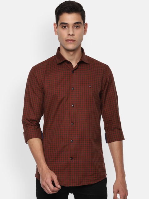 

Louis Philippe Sport Men Red Slim Fit Checked Casual Shirt