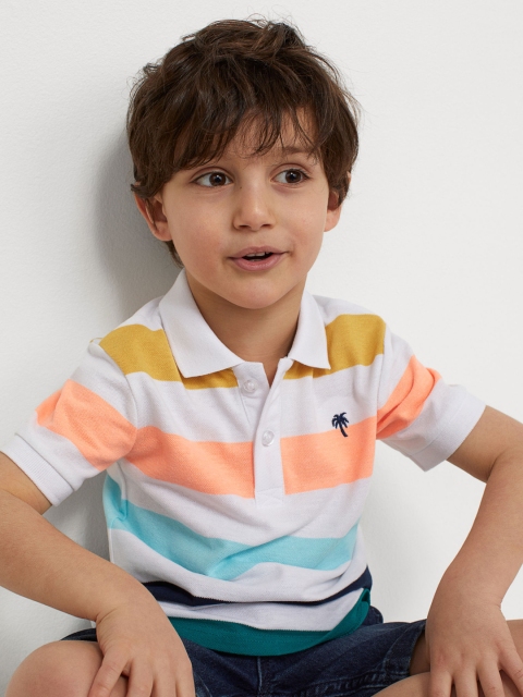 

H&M Boys Multicoloured Cotton Piqu Polo Shirt, Multi
