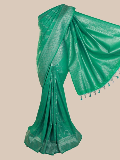 

Pothys Green Pure Silk Woven Design Banarasi Saree