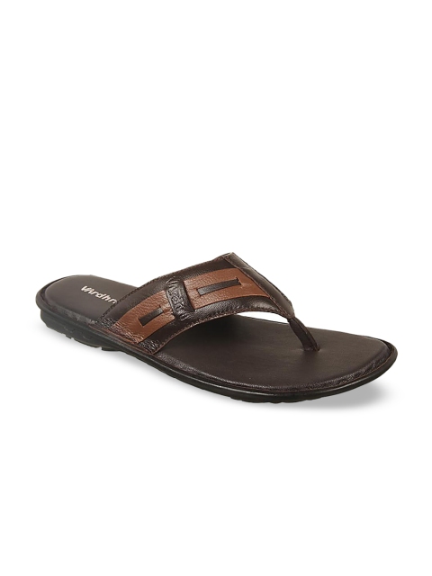

Vardhra Men Brown Leather Comfort Sandals