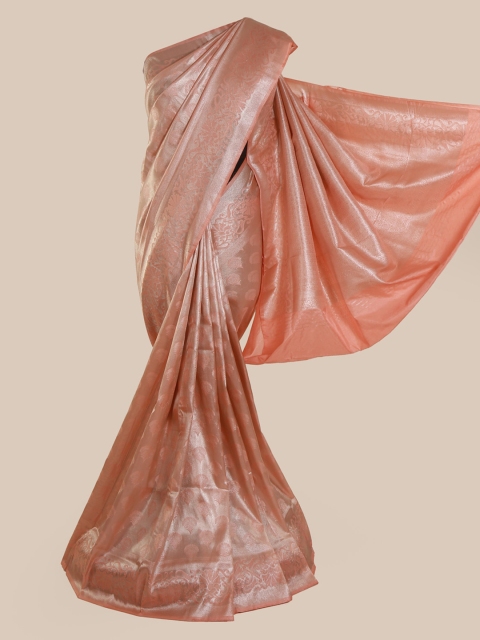 

Pothys Peach-Coloured Pure Silk Woven Design Banarasi Saree