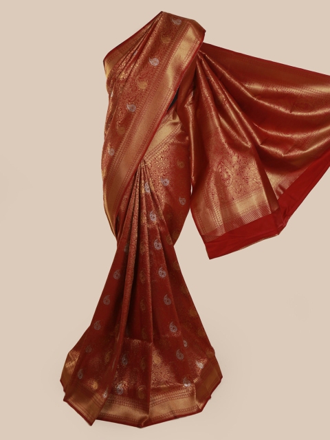 

Pothys Maroon Pure Silk Woven Design Banarasi Saree