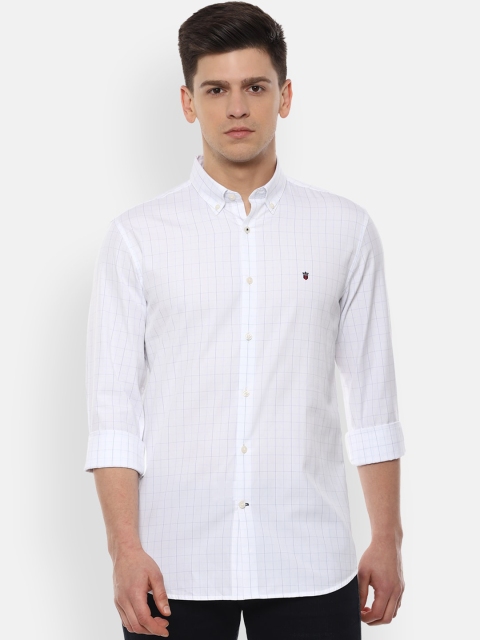 

Louis Philippe Sport Men White Slim Fit Checked Casual Shirt