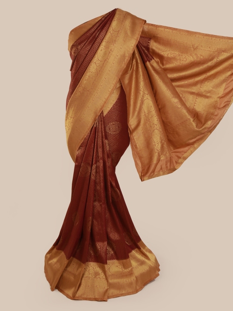 

Pothys Maroon Pure Silk Woven Design Banarasi Saree