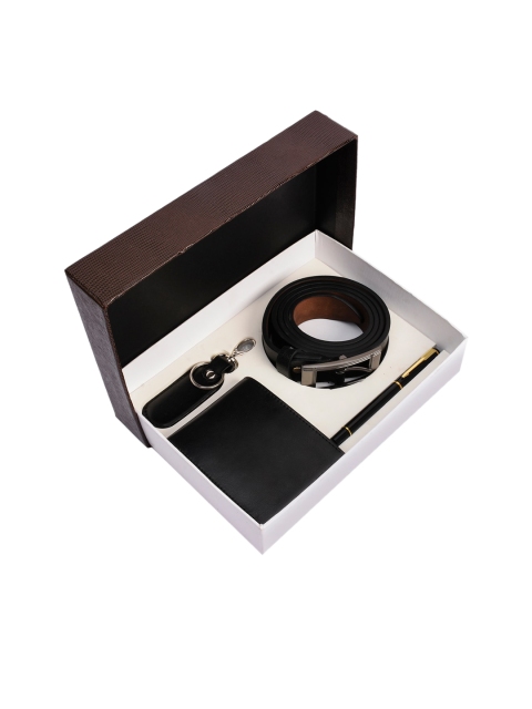 

BuckleUp Men Black Accessory Gift Set