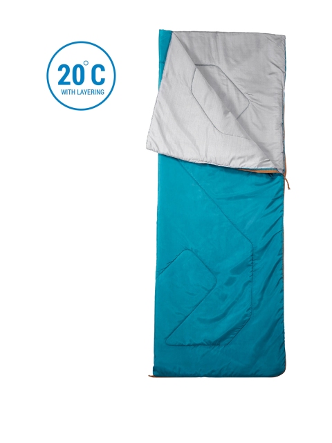 

Quechua By Decathlon Teal Blue & Grey Solid Solid Camping Sleeping Bag Arpenaz 20