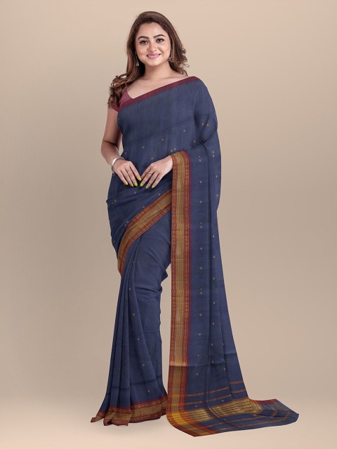 

APCO Blue Pure Cotton Printed Venkatgiri Saree