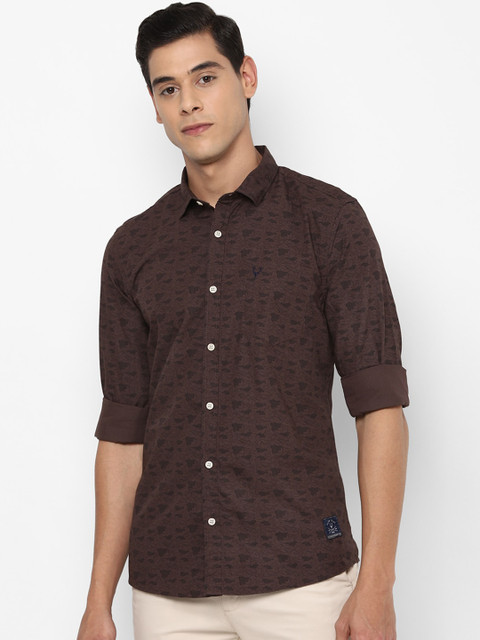 

Allen Solly Sport Men Brown Slim Fit Printed Casual Shirt