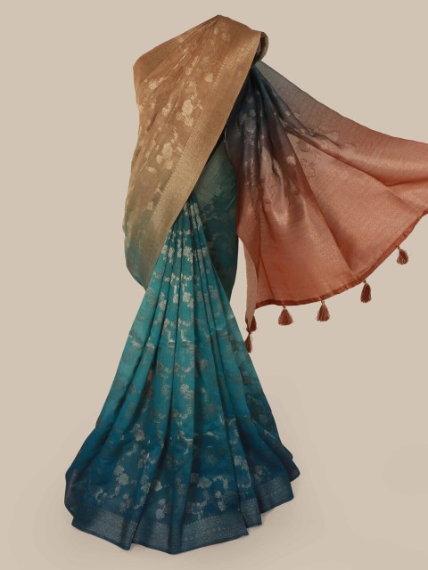 

Pothys Multicoloured Woven Design Organza Saree, Multi