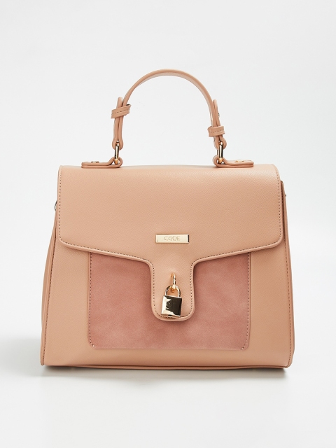 

CODE by Lifestyle Pink Solid Satchel
