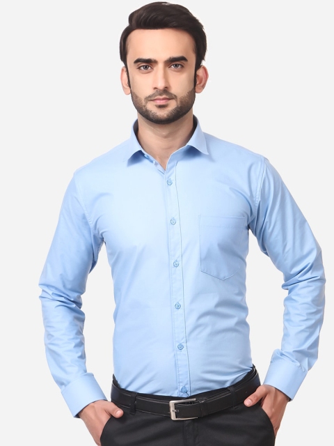 

Franco Leone Men Blue Regular Fit Solid Casual Shirt