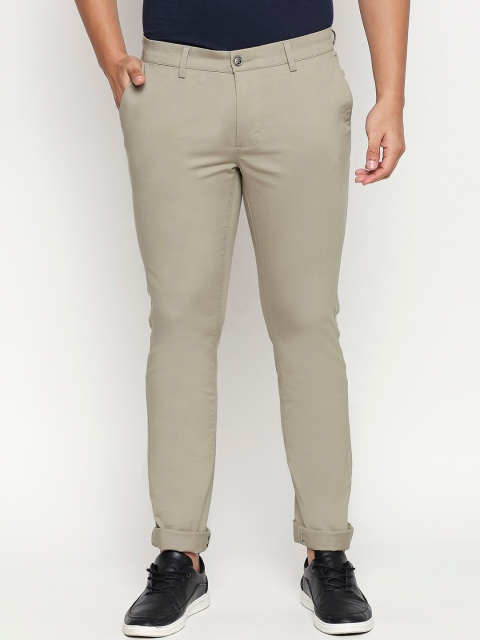 

Basics Men Beige Tapered Fit Solid Chinos