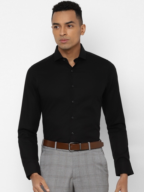 

SIMON CARTER LONDON Men Black Slim Fit Solid Formal Shirt