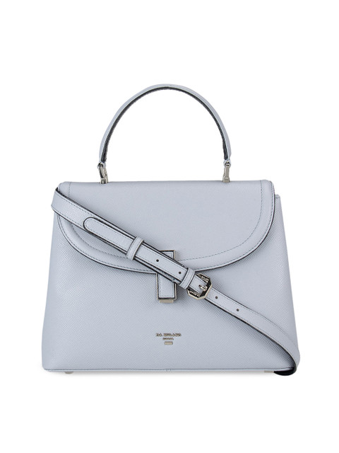 

Da Milano Blue Solid Handheld Bag