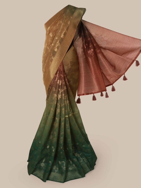 

Pothys Multicoloured Woven Design Organza Saree, Multi