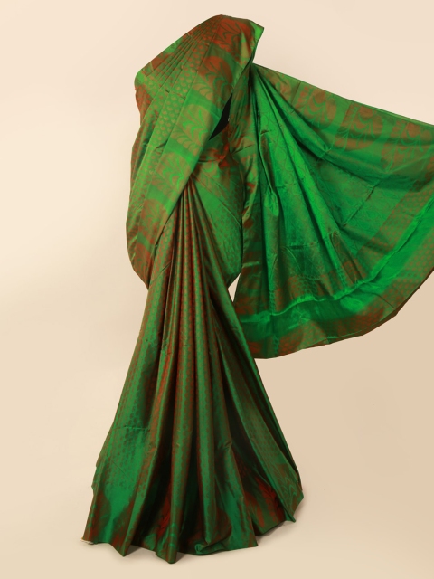 

Pothys Green Pure Silk Woven Design Kanjeevaram Saree
