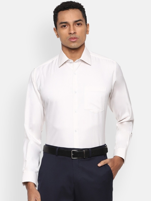 

Van Heusen Men White Regular Fit Solid Formal Shirt