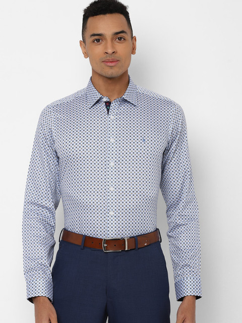 

SIMON CARTER LONDON Men White Slim Fit Printed Formal Shirt
