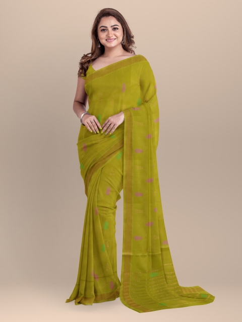 

APCO Green Woven Design Pure Cotton Saree
