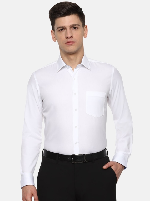 

Van Heusen Men White Slim Fit Solid Pure Cotton Formal Shirt