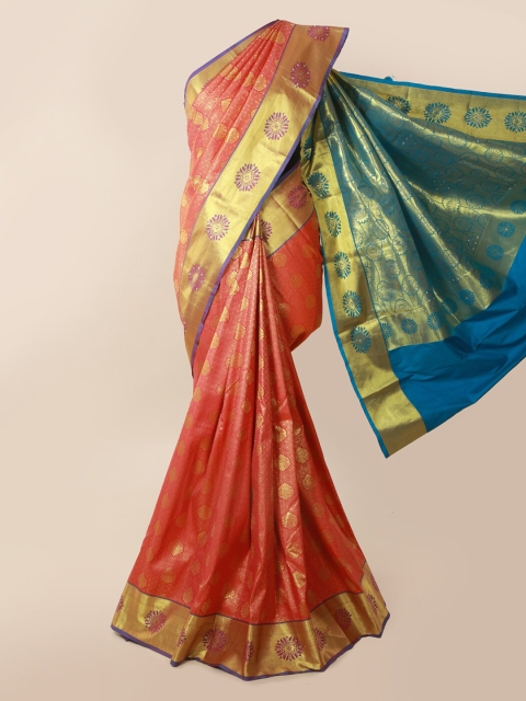 

Pothys Red Pure Silk Woven Design Kanjeevaram Saree