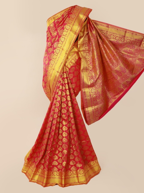 

Pothys Pink Pure Silk Woven Design Kanjeevaram Saree