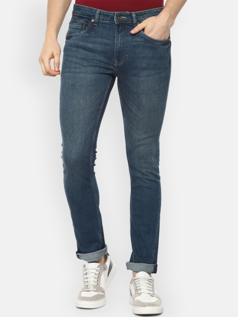

Louis Philippe Jeans Men Blue Slim Fit Mid-Rise Clean Look Jeans