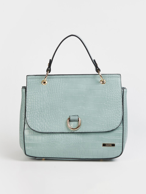 

CODE by Lifestyle Sea Green Solid Satchel Bag