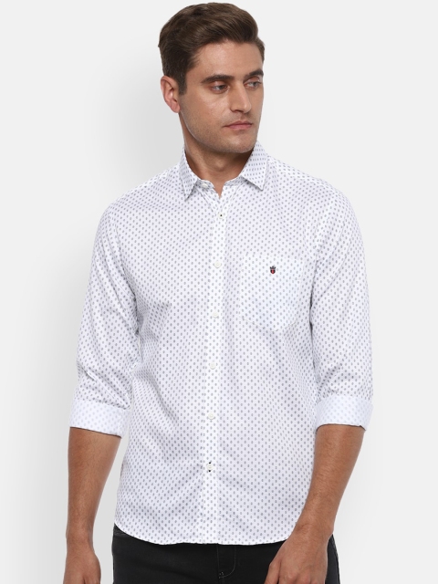 

Louis Philippe Sport Men White Pure Cotton Slim Fit Printed Casual Shirt