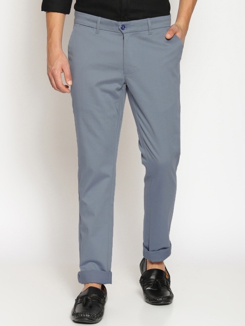 

Basics Men Blue Tapered Fit Solid Regular Trousers