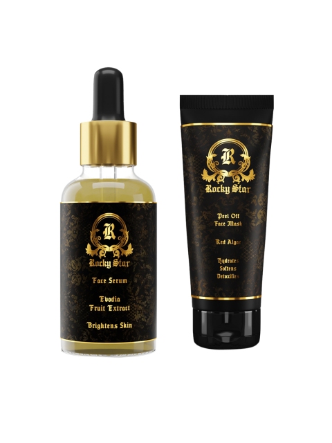 

Rocky Star Women Glow and Shine Face Serum & Face Mask 30 ml, Gold