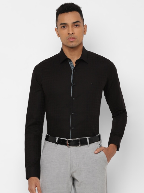 

SIMON CARTER LONDON Men Black Slim Fit Solid Casual Shirt