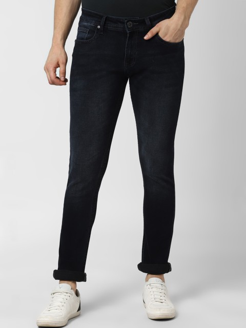 

Peter England Casuals Men Blue Skinny Fit Mid-Rise Clean Look Jeans