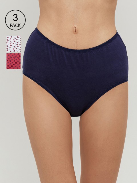 

max Women Pack of 3 Assorted Hipster Briefs SP21FLB03