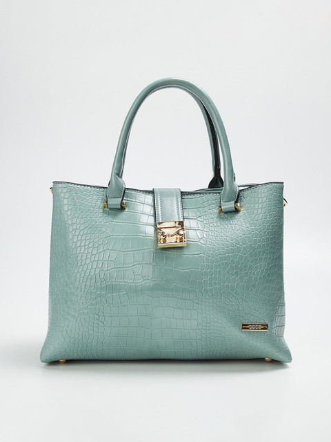 

CODE by Lifestyle Sea Green Textured Handheld Bag