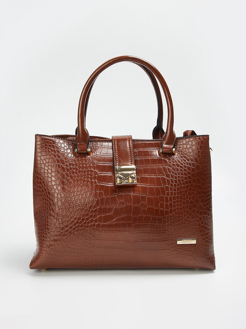 

CODE by Lifestyle Brown Textured Handheld Bag