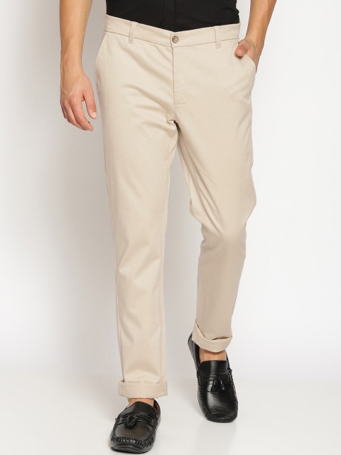 

Basics Men Beige Tapered Fit Solid Chinos
