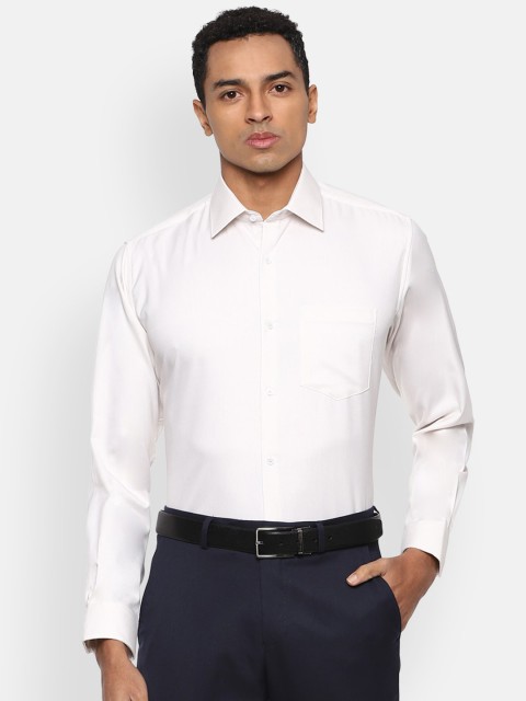 

Van Heusen Men White Regular Fit Solid Formal Shirt