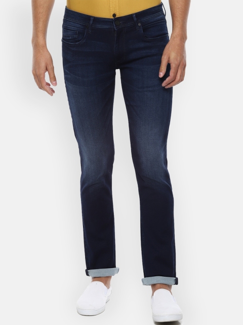 

Louis Philippe Jeans Men Blue Slim Fit Mid-Rise Clean Look Jeans