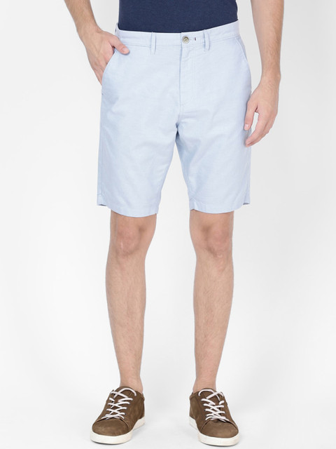 

t-base Men Blue Solid Slim Fit Chino Shorts