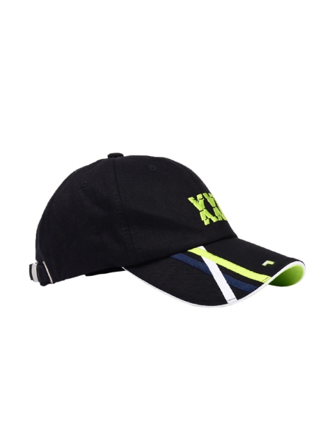 

FOREVER 21 Men Black Embroidered Baseball Cap