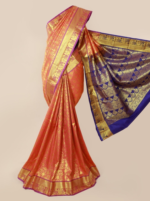 

Pothys Pink Pure Silk Woven Design Kanjeevaram Saree