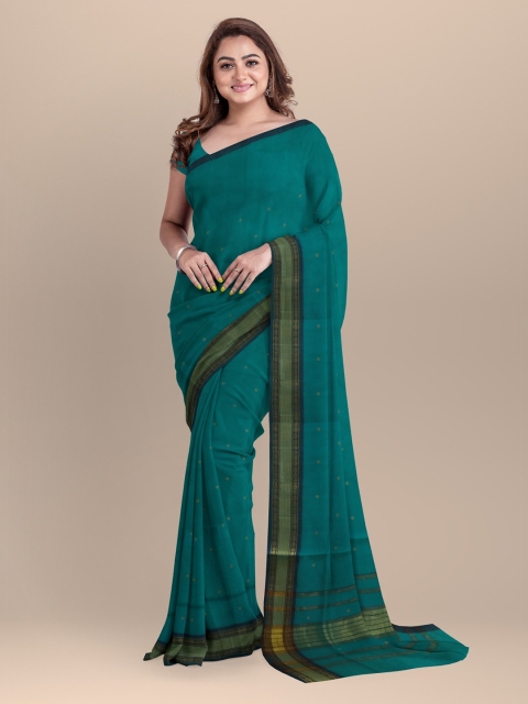 

APCO Green Pure Cotton Woven Design Venkatgiri Saree