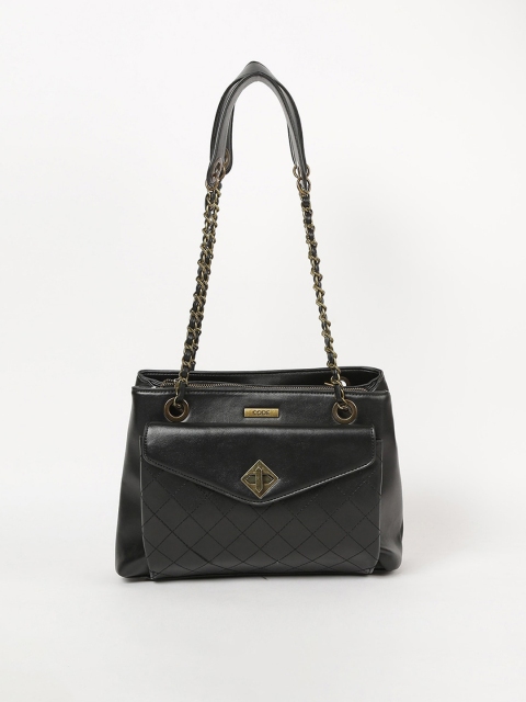 

CODE by Lifestyle Black Textured Shoulder Bag