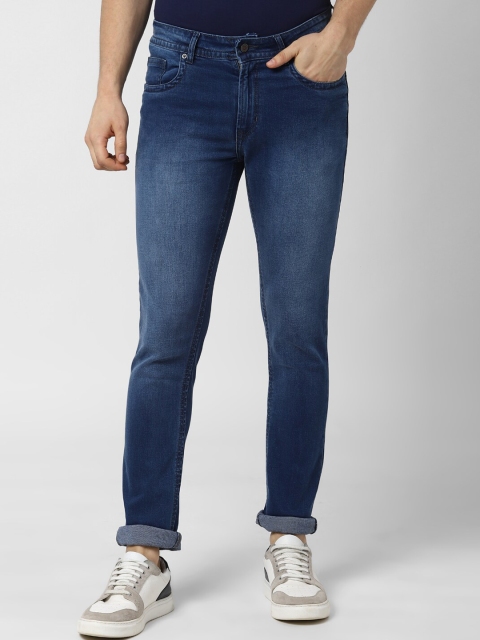

Peter England Casuals Men Blue Slim Fit Mid-Rise Clean Look Jeans