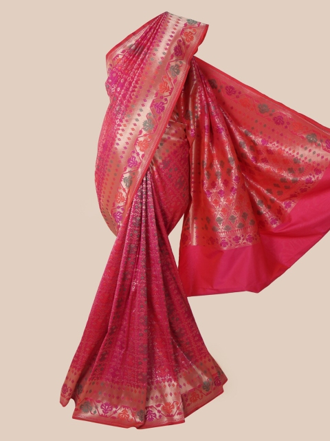 

Pothys Magenta Pure Silk Woven Design Banarasi Saree