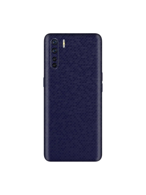 

Trendy Skins Blue & Grey Honey Comb Pattern Oppo F15 Phone Skin