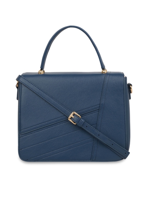 

Addons Navy Blue Solid Satchel