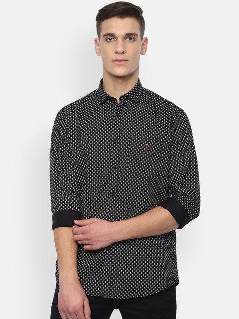 

Louis Philippe Sport Men Black Slim Fit Printed Casual Shirt