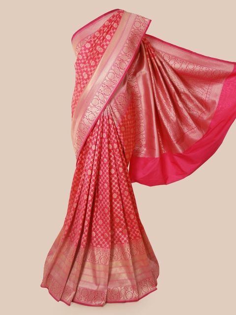 

Pothys Peach-Coloured Pure Silk Woven Design Banarasi Saree